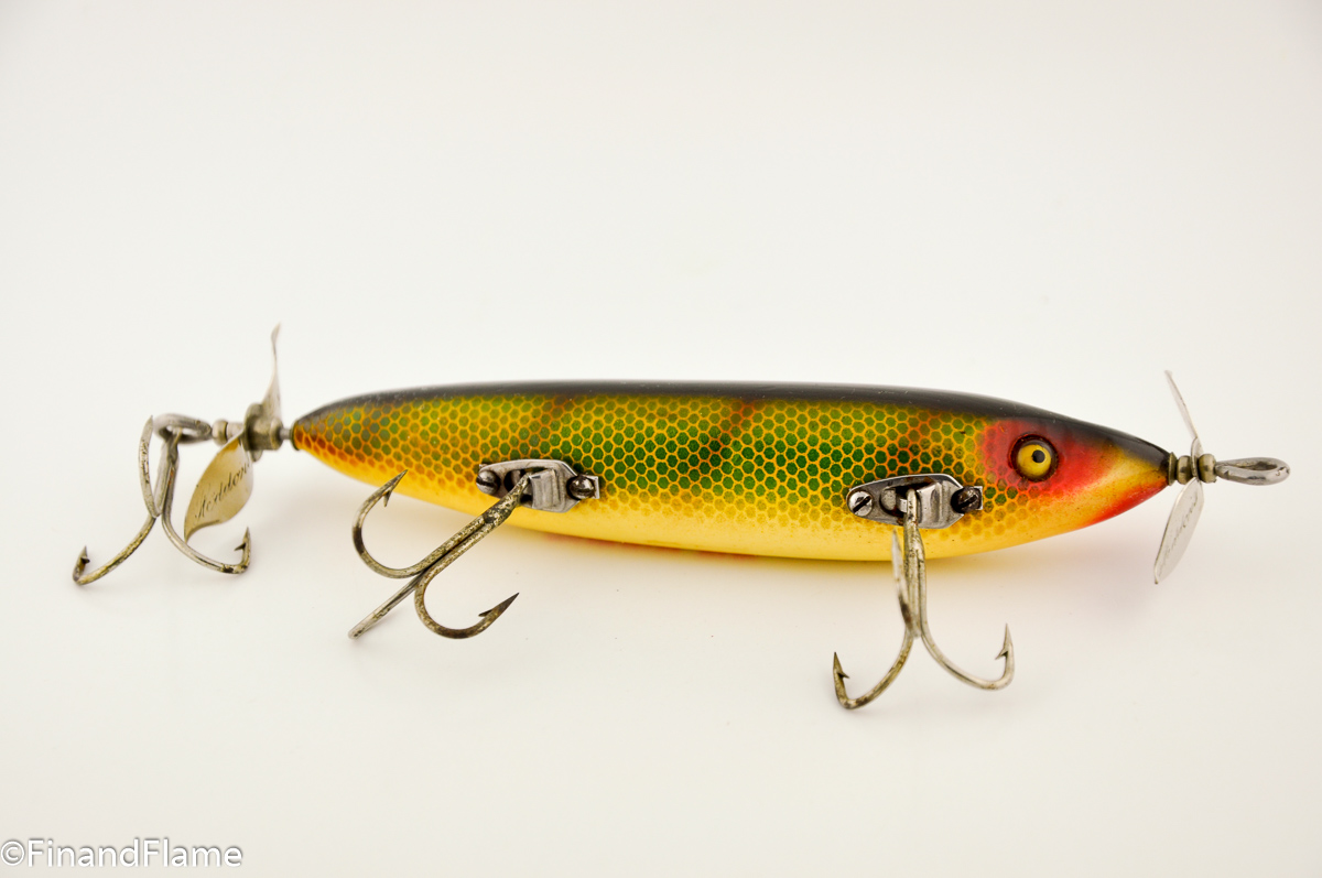 Heddon SOS 170 Minnow Lure  Fin and Flame Antique Lures